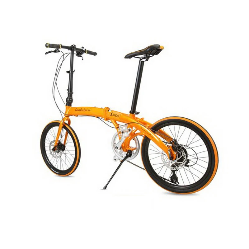 T250103/20 - inch folding bike aluminum alloy frame / 7 - speed disc brakes /Aluminum alloy adjustable handlebar/Ergonomics