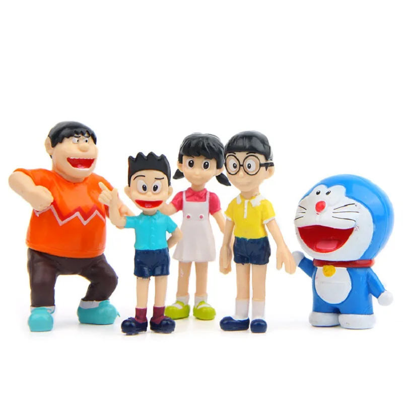 5 шт./лот креативный микро садовый пейзаж украшения реквизит Doraemon семейный портрет ПВХ Фигурки игрушки ребенок рождественские подарки