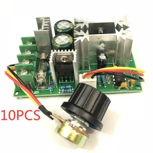 10 шт. регулятор двигателя пост. тока 12 В 24 в 36 в 48 в высокой мощности Привод модуль pwm контроллер 20A конвертер