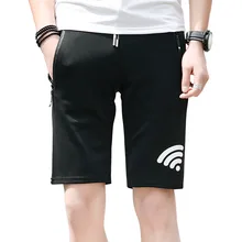 Шорты Для Мужчин Body Building с коротким Фитнес Повседневное полиэстер спандекс Для мужчин s шорты Vogue флуоресцентным принтом пляжные брюки 7XL