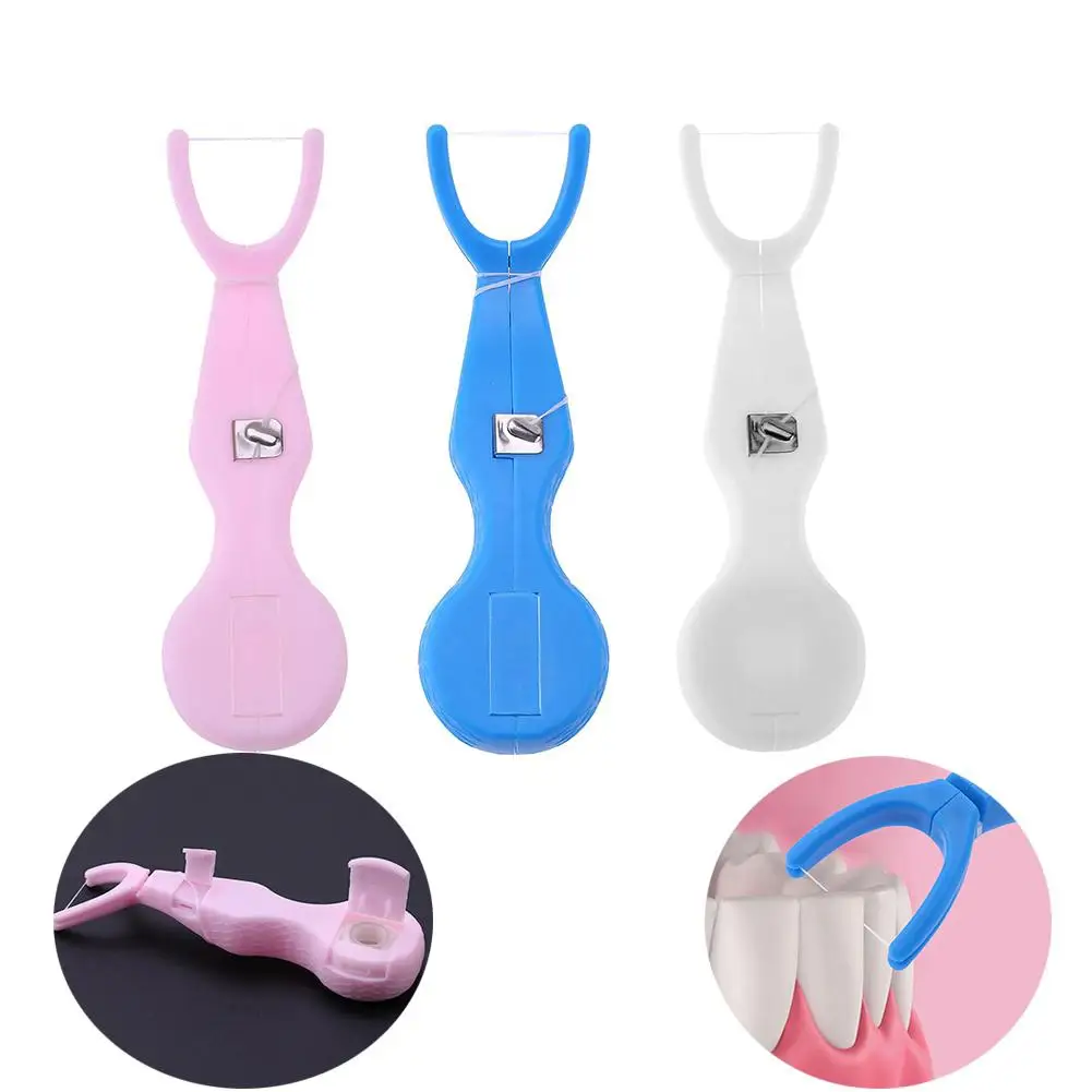 

1Pc New Replaceable 30m Dental Floss Pick Toothpicks Oral Care Cleaner Interdental Brush Health Care Tool 2018