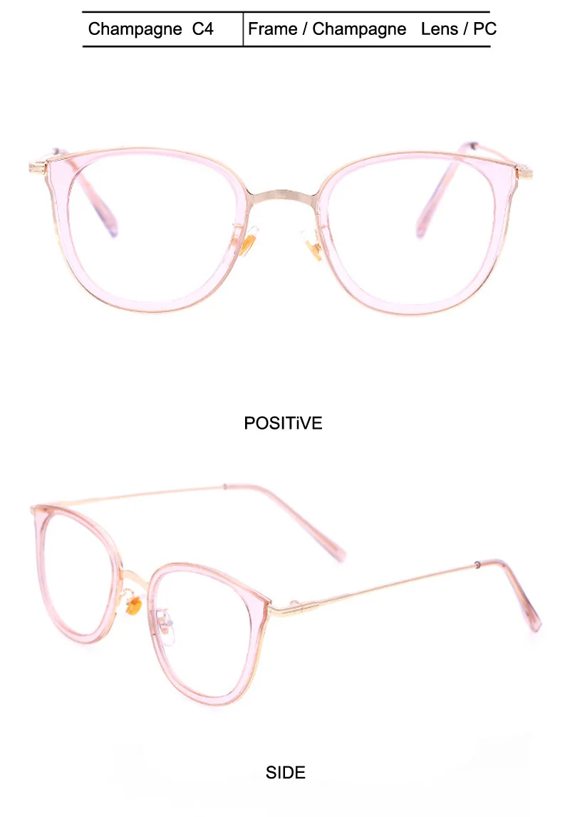Feishini бренд близорукость большие очки оправа очки с бесцветными линзами видение квадратная рамка для очков женские винтажные прозрачные розовые