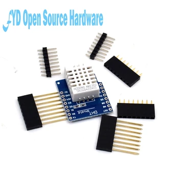 

5pcs DHT Pro Shield D1 mini DHT22 AM2302 Single-bus Digital Temperature and Humidity Sensor