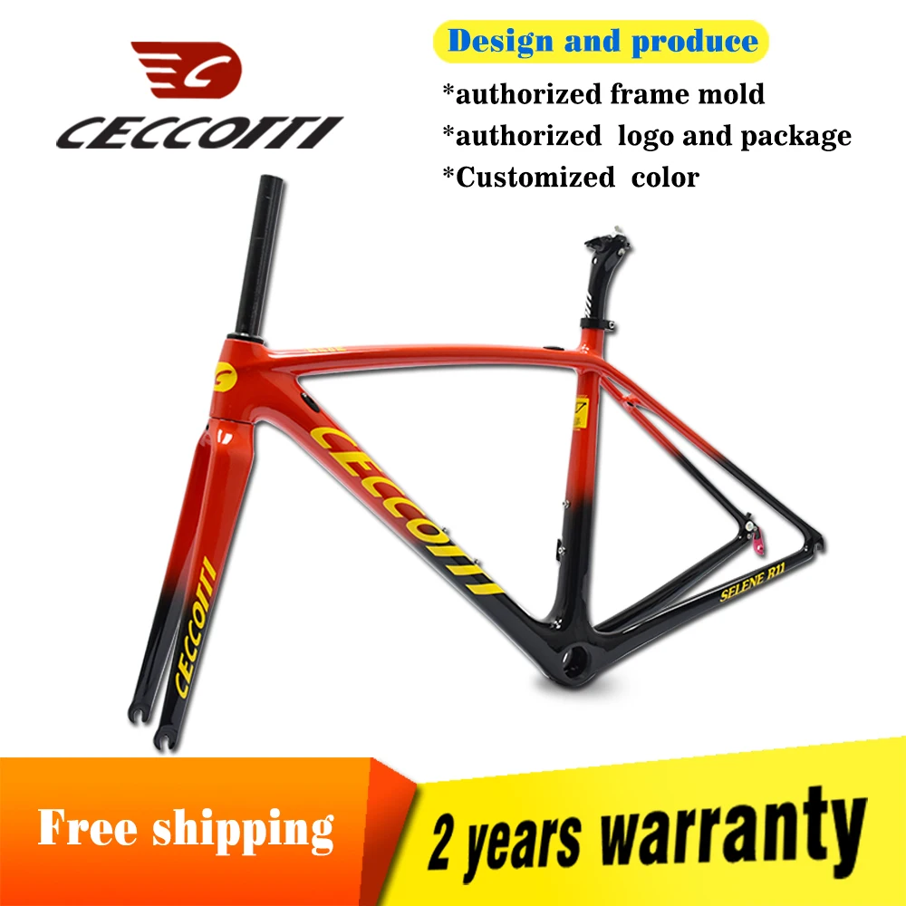 Excellent 2019 Ceccotti road bike frame full carbon fiber telaio carbonio strada carbon bycycle frame Di2 And Mechanical 765g 0 Excellent 2019 Ceccotti road bike frame full carbon fiber telaio carbonio strada carbon bycycle frame Di2 And Mechanical 765g 0