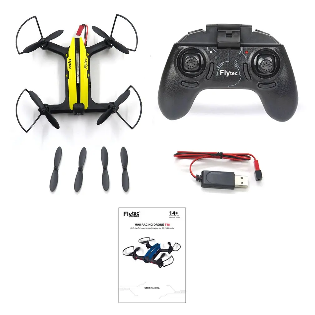 

Flytec T18 Drone WiFi FPV 720P HD Camera 6-axis Gyro Mode Without Head 3D Unlimited Vibrating