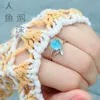 Anillo de cola de sirena para mujer, joyería llamativa, anillo de pescado para dedo ► Foto 3/6