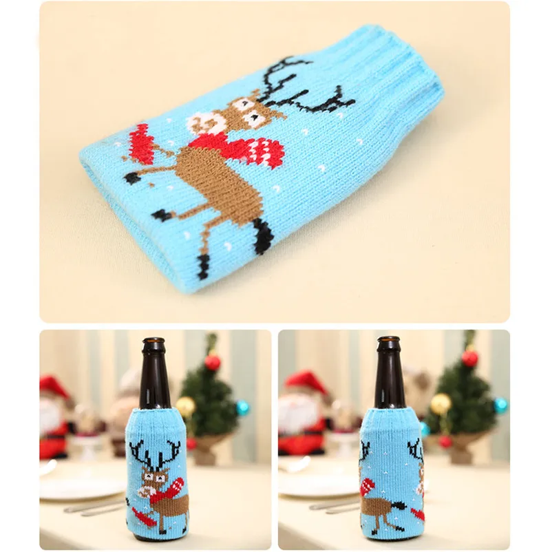 1pc Christmas Wine Bottle Set Santa Decoration Xmas Bottle Cap Xmas Decor Christmas decorations for home detalles navidad O18 (4)