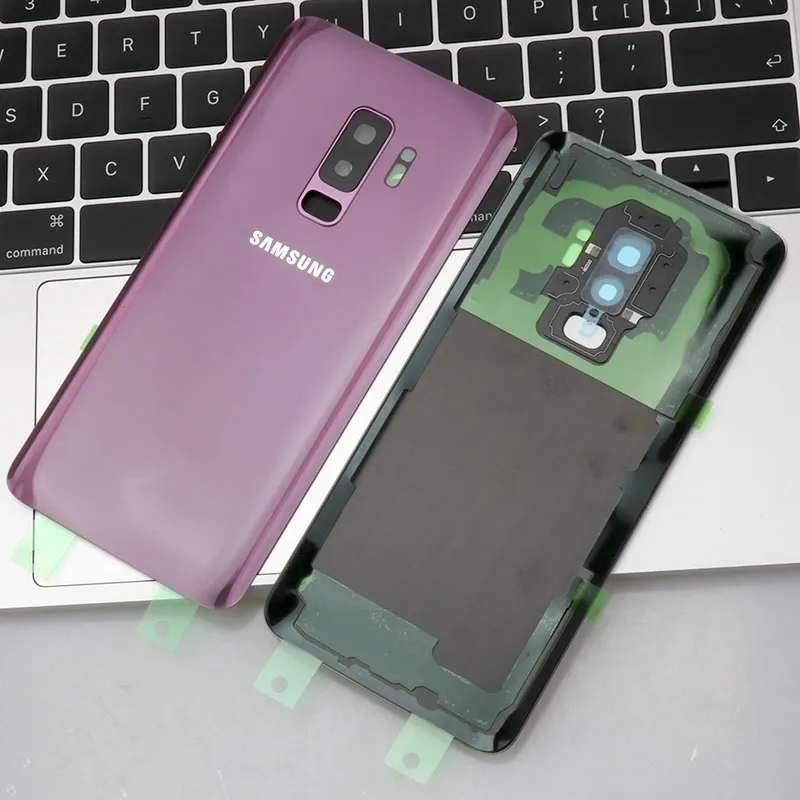 6," чехол на заднее стекло для samsung Galaxy S9 PLUS G965F задняя крышка на батарейку для samsung S9 PULS объектив камеры - Цвет: S9 Plus Purple