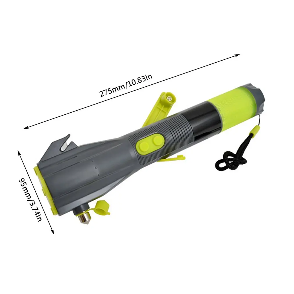 Встряхнуть ручной фонарь многофункциональный автомобильный молоток безопасности фонарик пожарный аварийный молоток автомобильные безопасность Поставки