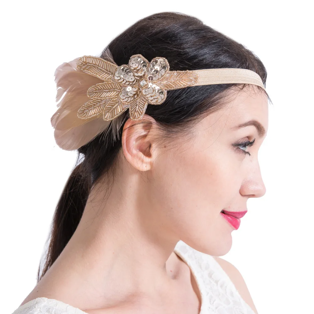 Vintage 1920s Flapper Headpiece Women S 20s Great Gatsby