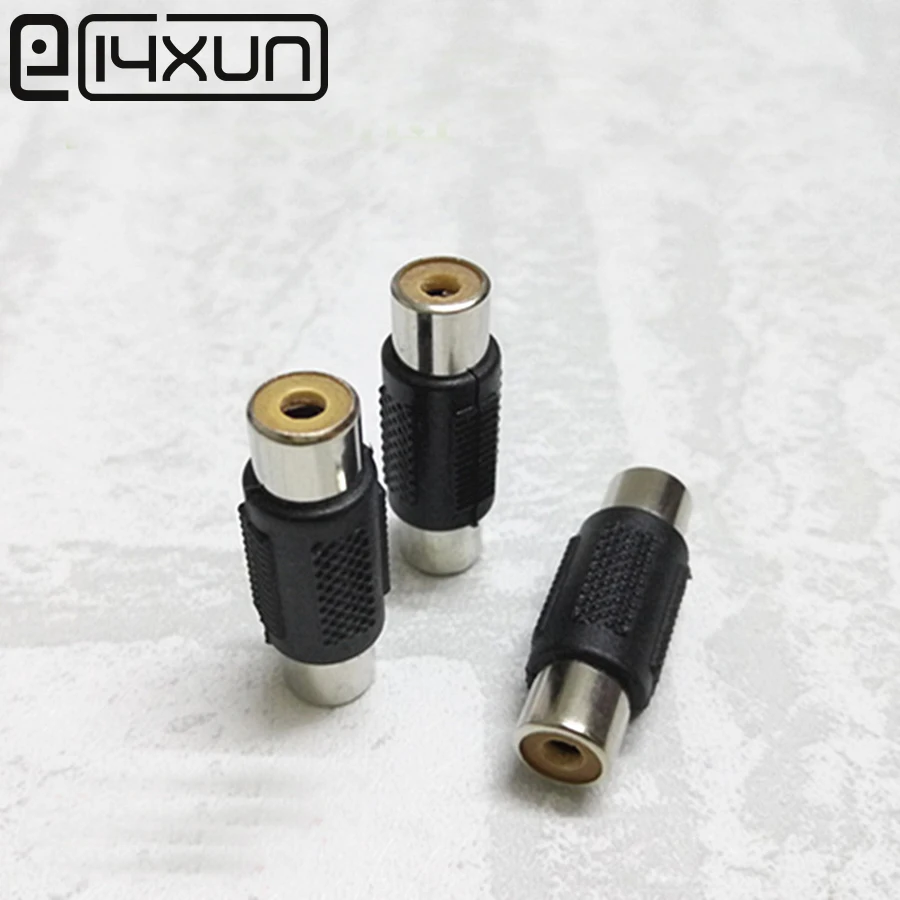 EClyxun 5 шт. прямой разъем RCA Мама гнездо av кабель соединитель аудио