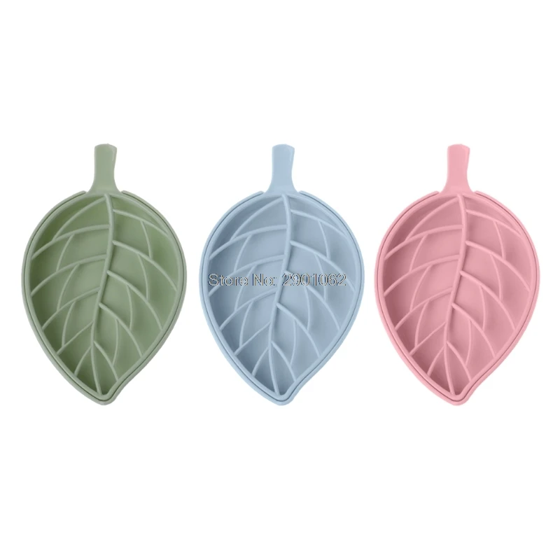 

Leaf shape Double layer Non-slip soap box Toilet shower tray draining rack AP16