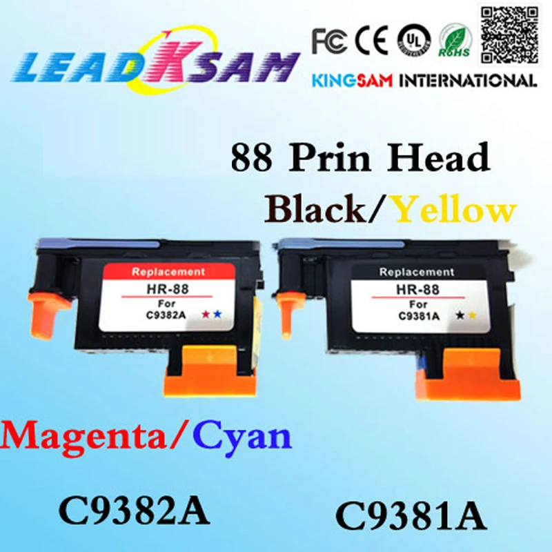 C9381A C9382A печатающая головка 88 совместима с hp88 K550 K5400 K8600 L7000 L7480 L7550 L7580 L7590 L7650 L7680 L7710