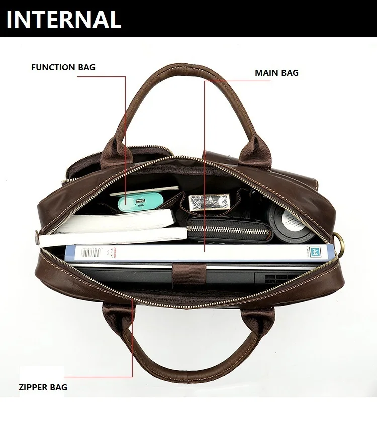 2919 новый мужской портфель сумка мужские сумки из натуральной кожи мужские сумки 14 дюймов бизнес ноутбук сумка для мужчин портфель s кожаные