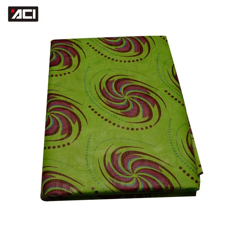 

Green African Fabric 5 Yards Bazin Riche Print Damask Jacquard Fabric Polyester Material Guinea Brocade Tissu Patchwork For Lady