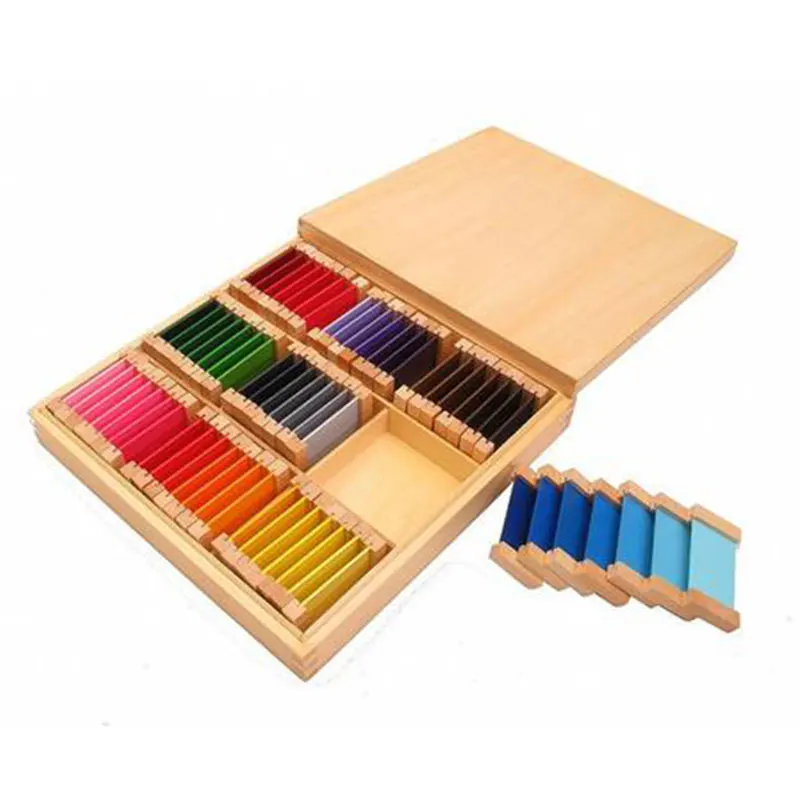 

Wooden Montessori Infant Toys Color Tablet Box 3 Educational Early Learning Toys For 1 2 3 Years Olds Juguetes Brinquedos E2264Z