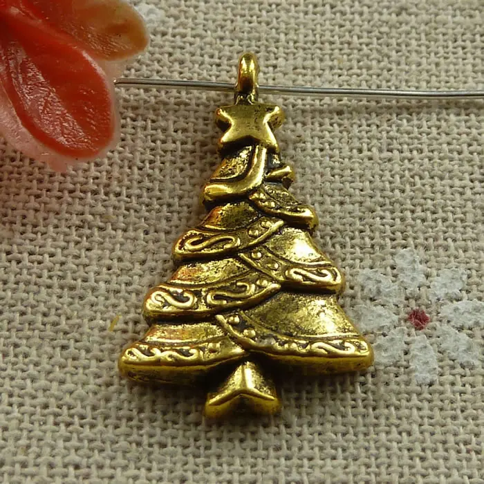 Aliexpress 102 Pieces Antique Gold Christmas Tree Charms Aliexpress 102 Pieces Antique Gold Christmas Tree Charms 28x18mm 945 From Reliable Charm Suppliers On Lian Cun S