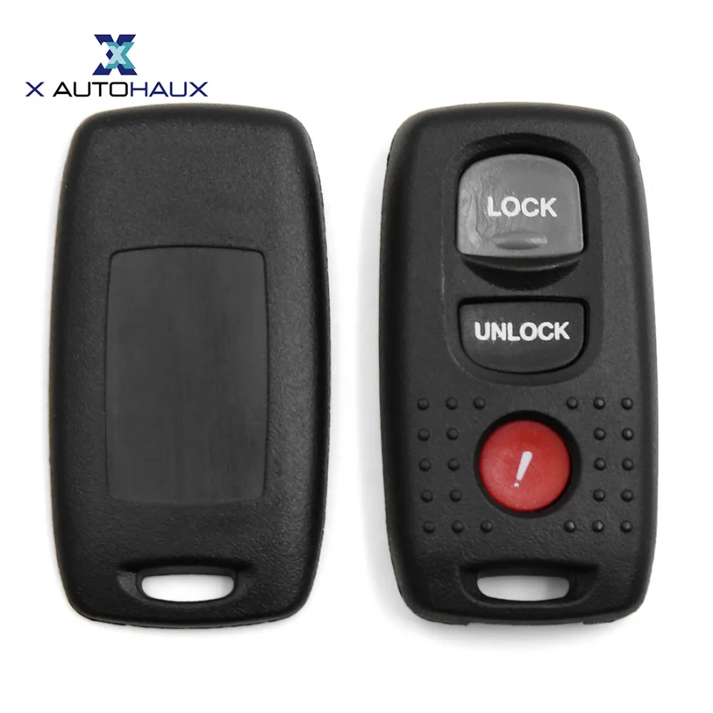 X AUTOHAUX 3 кнопки оболочки ключа дистанционного Fob чехол Замена KPU417 для Mazda 3 2004-2009 для Mazda 6 2003-2005 протеж 2001-2003