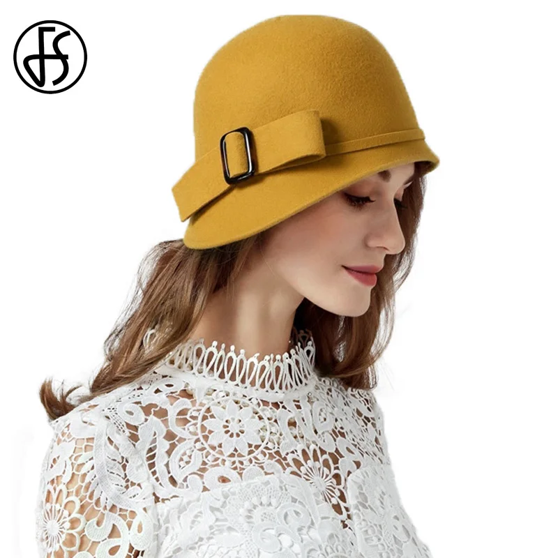 ladies felt cloche hats