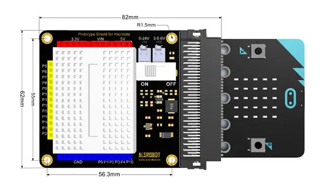 Elecrow BBC микро бит прототип Плата расширения управления электронные схемы для BBC микро: бит DIY Kit мини макет