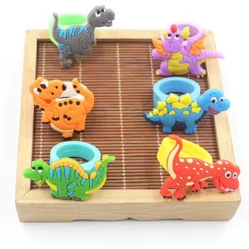 

6 Pcs Bracelet Adjustment Wristband Dinosaur Bracelet Rubber Ornaments Party Decorations Supplies