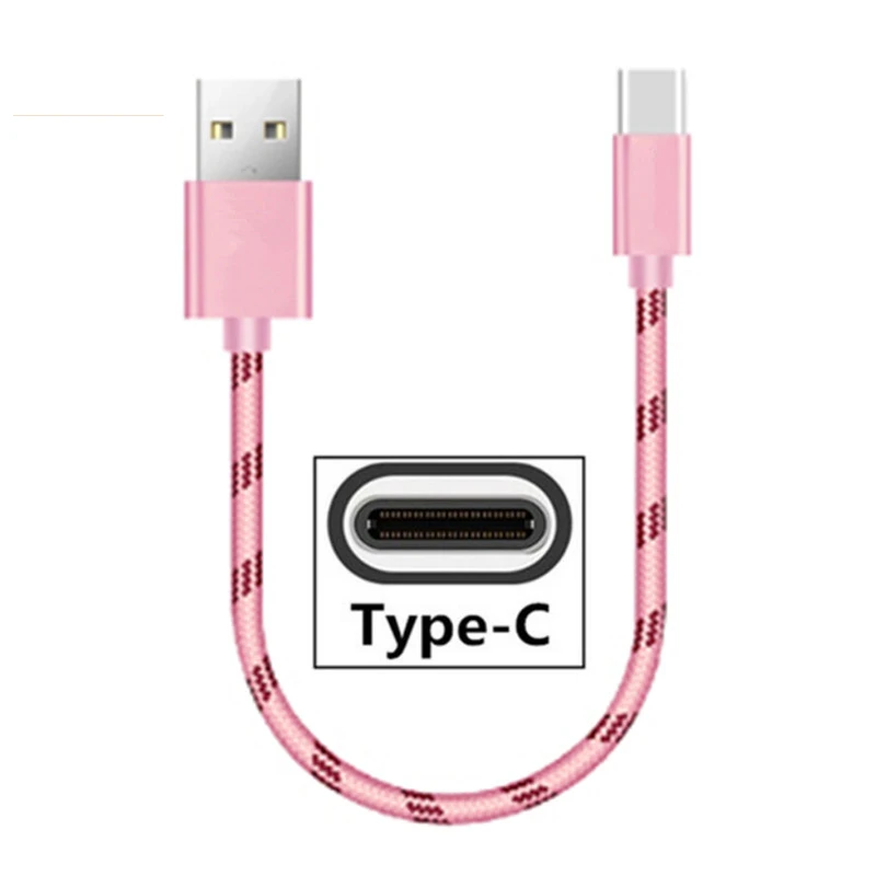 

USB Type C Cable for Huawei P20 Lite MATE 20 Pro 0.2M short USB fast Charging cable for honor 10 v20 note 10 Lenovo Yoga Tab 3