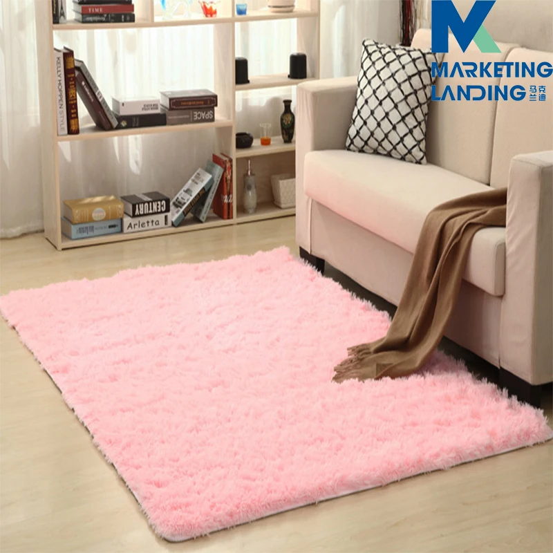 Розовый мягкий пушистый ковер ковры для гостиной Декор Искусственный мех ковер длинный плюшевый s спальня мохнатой области современный коврик