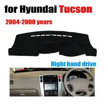 RKAC приборной панели автомобиля Обложка Коврик для hyundai Tucson 2004-2008 лет правым dashmat pad Даш приборной панели авто аксессуары