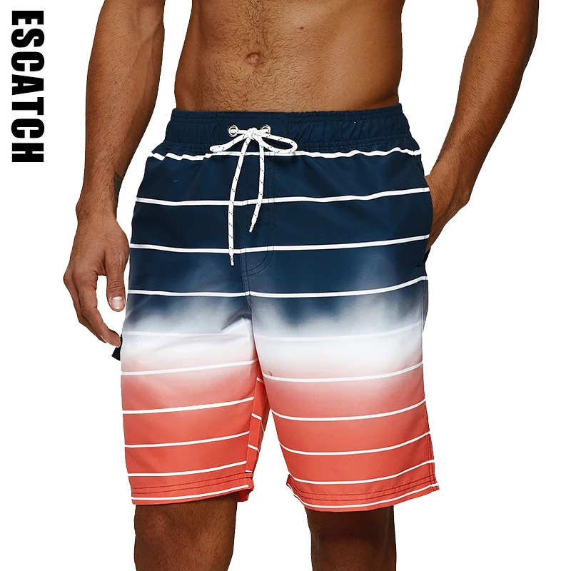 Escatch новые мужские плавательные шорты размера плюс XXXL Летние дорожные бермуды Masculina купальный костюм для серфинга Быстросохнущий эластичный пояс