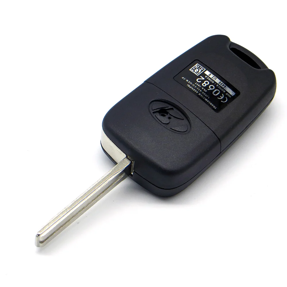 Складной чехол брелок WhatsKey с 3 кнопками для Hyundai I30 IX35 Avante Verna Kia K2 K5 логотипом|Ключ