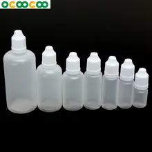 5pcs пустая Пластик сжимаемые бутылки-капельницы глаз жидкий флакон-капельница образец глаза падение многоразовая бутылка 5/10/15/20/30/50/100 мл