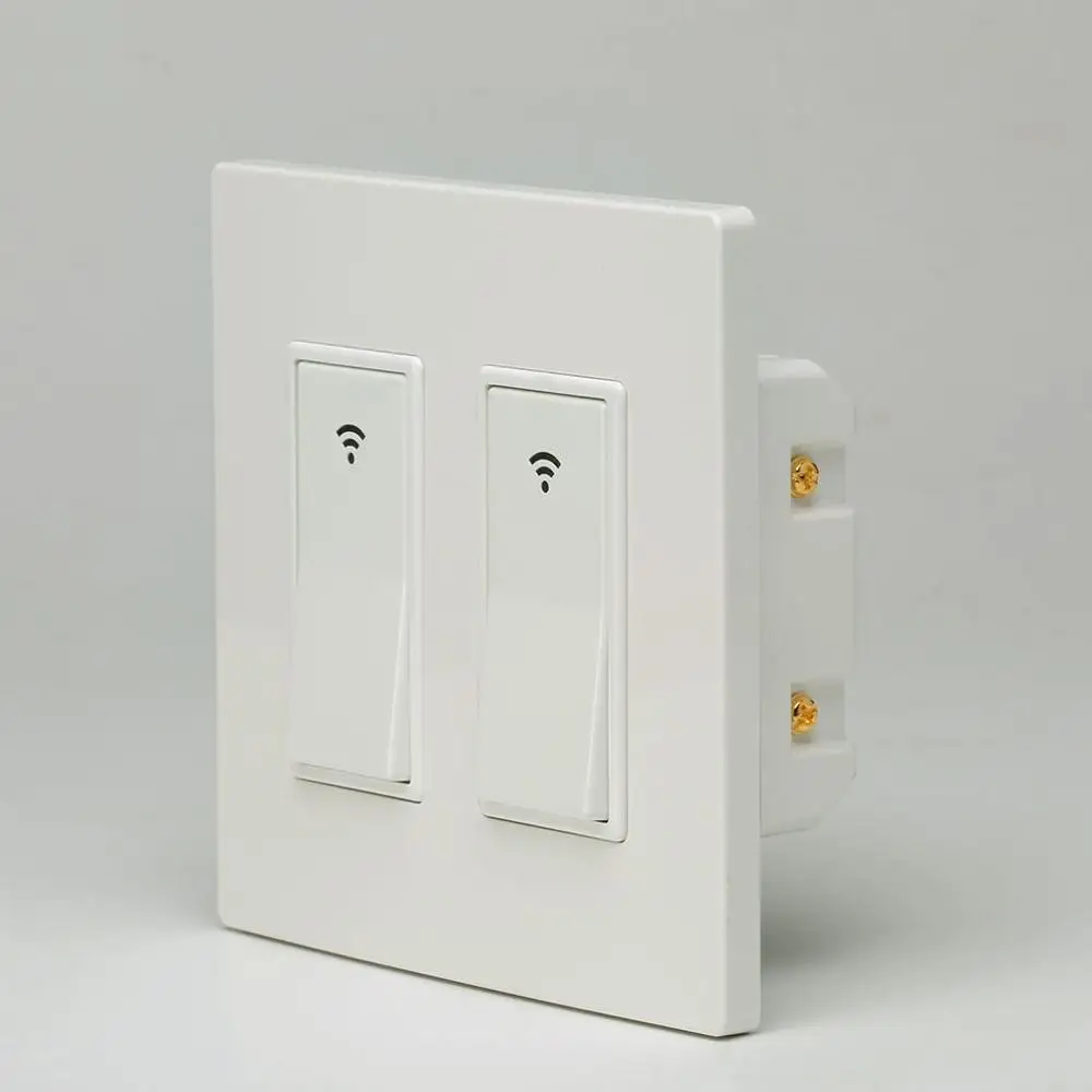 2 Gang Timethinker Smart Wifi переключатель «сделай сам» Domotica настенный выключатель нам 1/2/3 для Alexa Google Home IFTTT приложение Smart Life дистанционного Управление - Комплект: 2 Gang