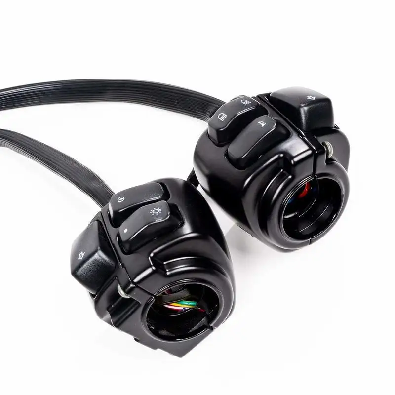 

1 Pair Motorcycle 1" Handlebar Switches Control and Wiring Harness Compatible For