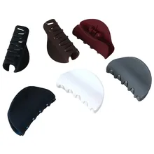 Пластик простые заколки для волос большая заколка для волос полноценно матовой резины для Для женщин Дамы укладки волос аксессуары инструменты разные цвета