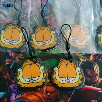 

125Khz RFID Rewritable T5577/T5567/T5557/T5200 Keyfobs Token Tags Badge Key Fob For RFID Copier Cloner Blank Card (Garfield Cat)