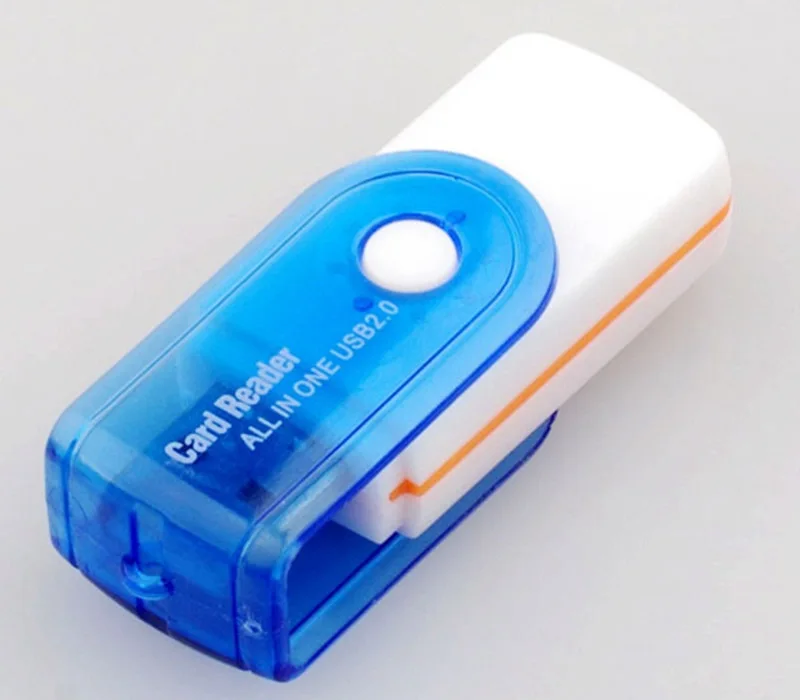 New Swivel All In One Memory Card Reader Adapter USB 2.0 T-Flash Multi Slot For SD/TF M2 MMC SDHC MS New Swivel All In One Memory Card Reader Adapter USB 2.0 T-Flash Multi Slot For SD/TF M2 MMC SDHC MS