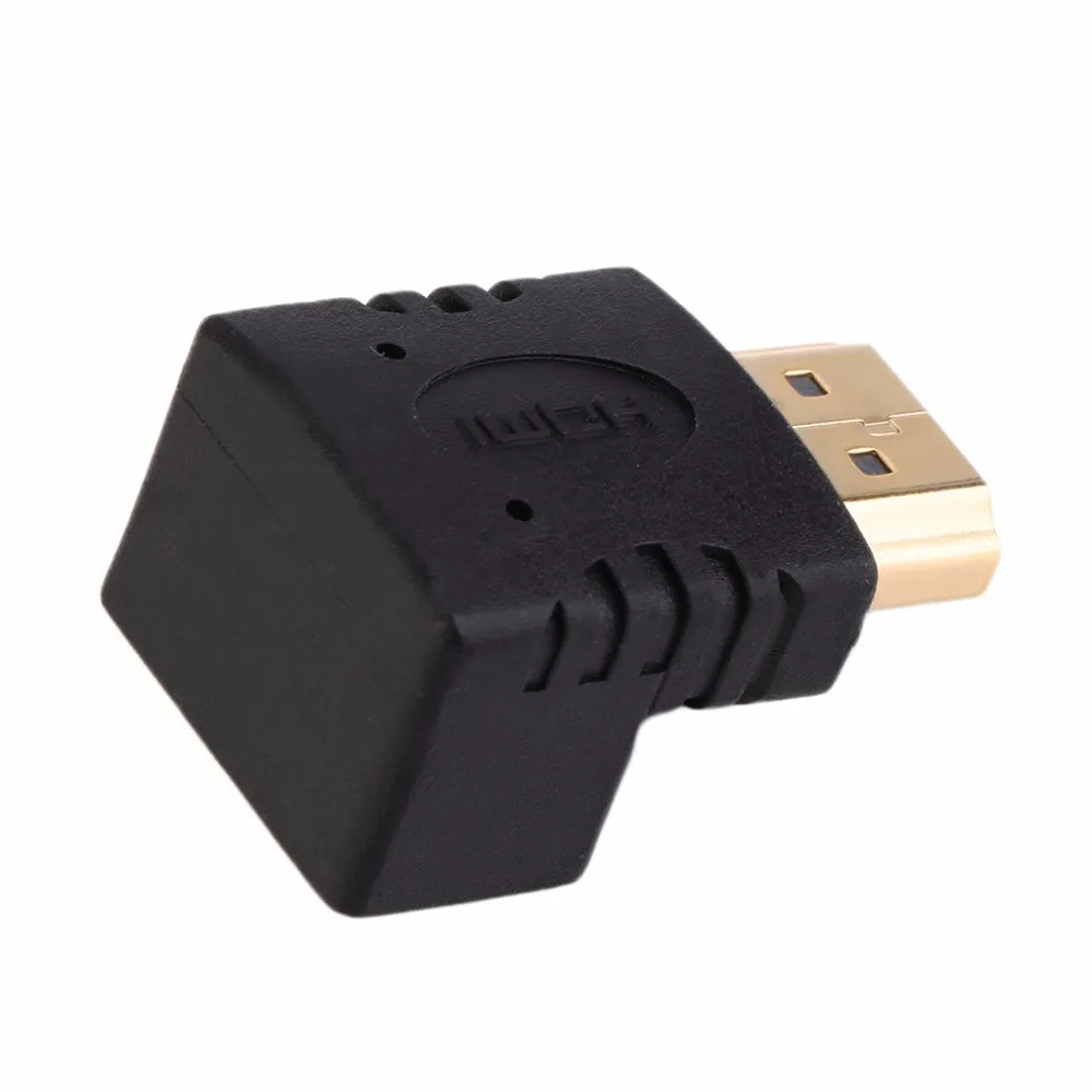 90 градусов HDMI мужчина к гнезду адаптер с прямым углом расширения