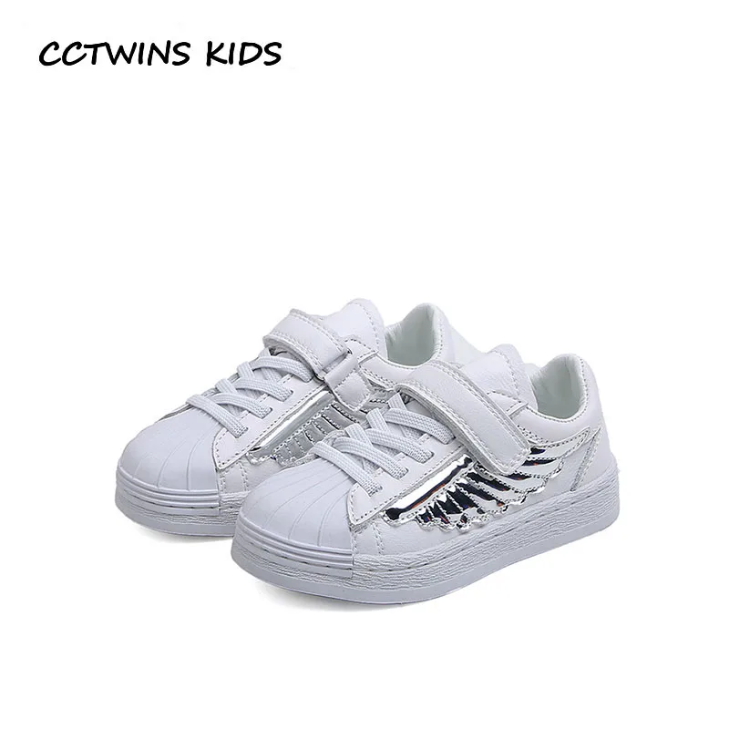 

CCTWINS KIDS 2019 Spring Children Pu Leather Shoe Toddler Brand Sport Sneaker Baby Girl Fashion Casual Trainer Boy FC2452