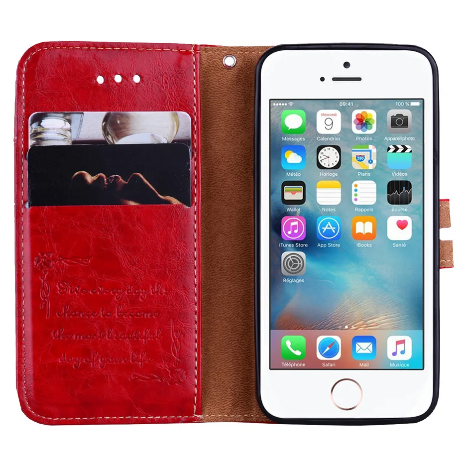 MOUSEMI Leather Case For iPhone 5S SE 360 Full Protective Wallet Cover For iPhone 5 5S SE Phone Cases On For iPhone 5S Case Flip (6)