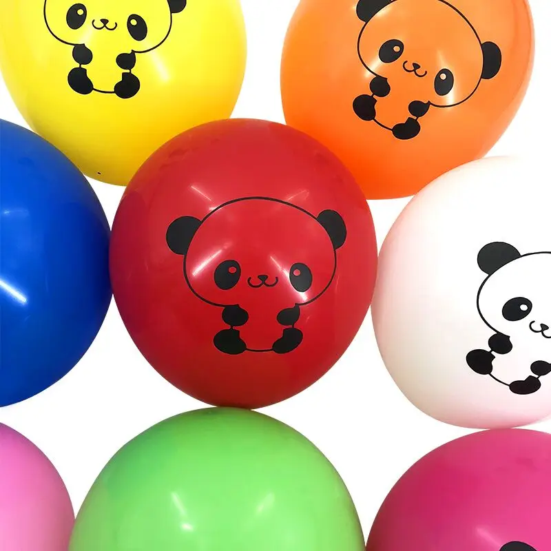 NASTASIA 10 шт./лот разноцветные латексные шары с пандой 12 дюймов 2,8 г Украшения для дня рождения Детские воздушные шары