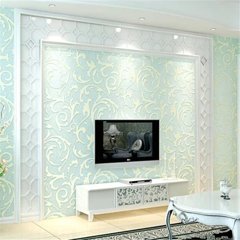 

wellyu Modern minimalist TV background wallpapers 3D stereoscopic nonwovens living room bedroom European wallpapers behang