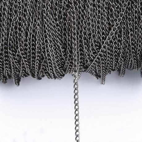 Bracelet Necklace Chains 2.5/3.5/4.5mm Silver/Gold/Gunblack/Antique Bronze Link Chain for DIY Jewelry Making Accessories