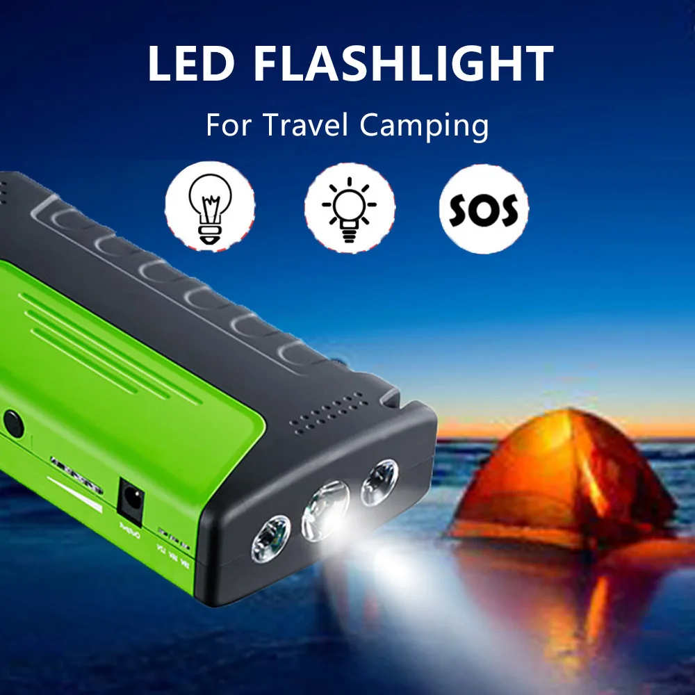 Mini Best Car Jump Starter Portable Power Bank Car Charger for Petrol/Diesel Cars Starter Car Emergency Auto Battery Booster led