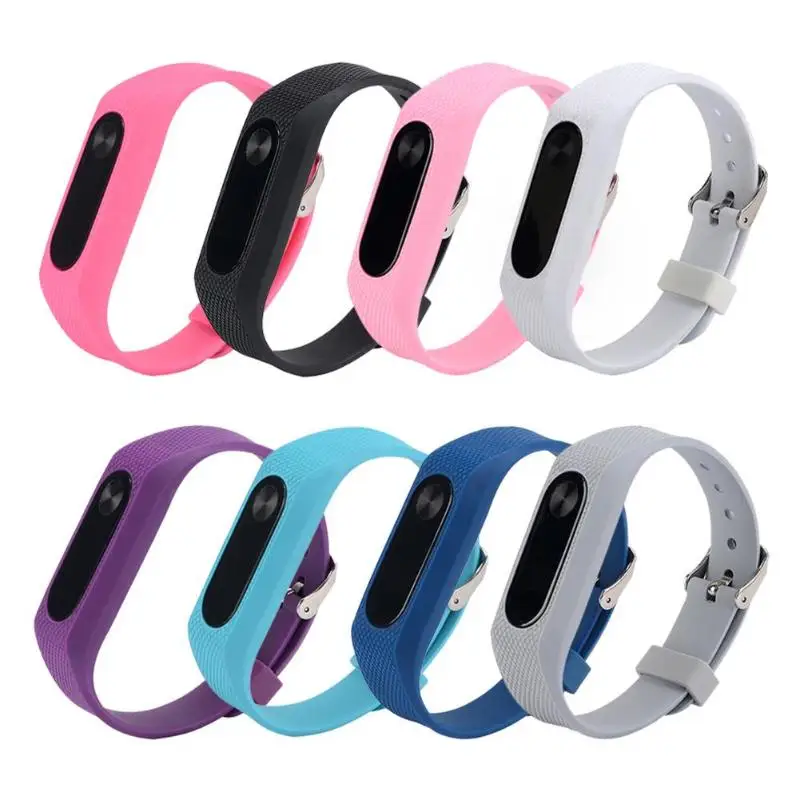 

1Pcs Double Color Mini Band 2 Silicone 220mm Strap Bracelet Wristband Replacement for Xiaomi Miband 2 Wristbands Smart Bracelet