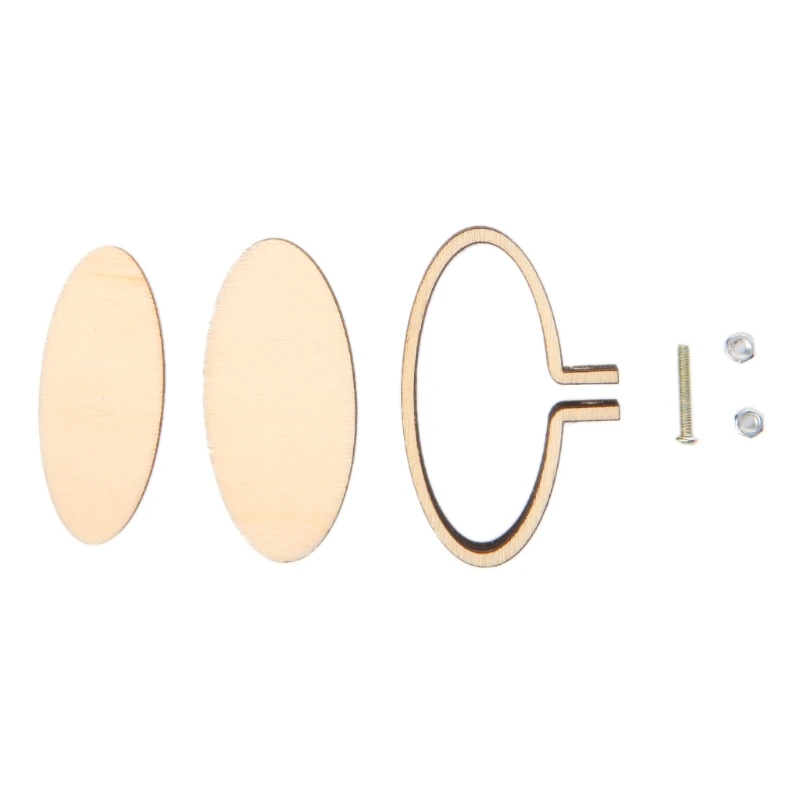

Ellipse Wooden Frame Hand Cross Stitching Embroidery Hoop Jewelry DIY Crafts