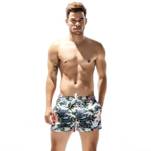 Пляжные дышащие шорты для плавания, быстросохнущие шорты с принтом кокосового ореха