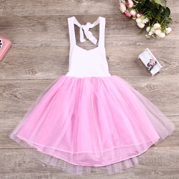 

Cute Fashion Princess Dress Girls Pink Princess Party Wedding Bridesmaid Dress Children Gift For Girl Photograph Dress