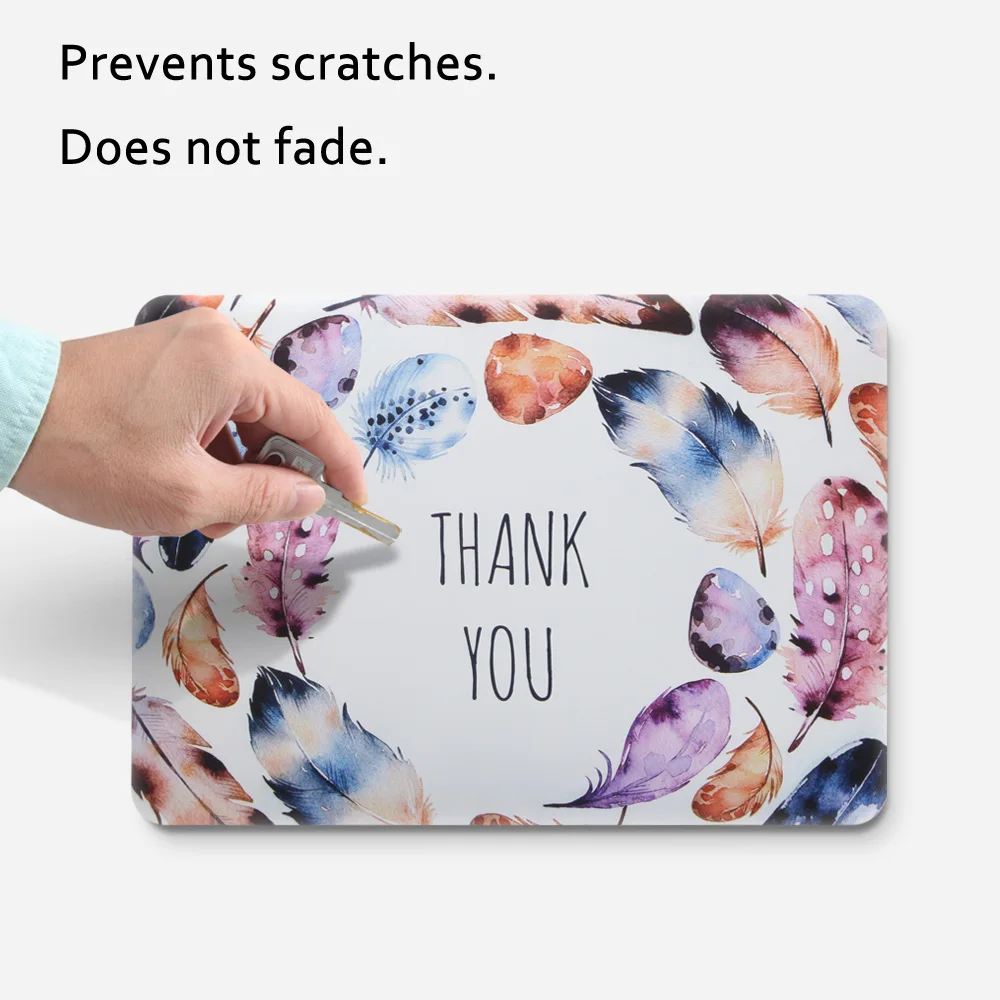  New Print Art Feather Laptop Case For MacBook Air Pro Retina 11 12 13 15 inch with Touch Bar + Keyb