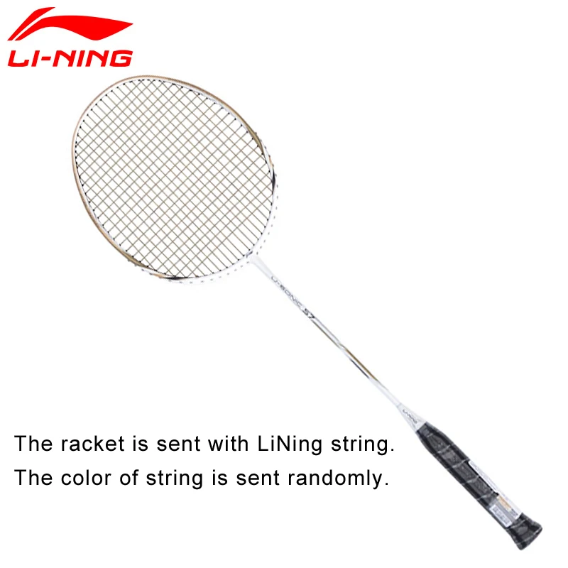 Li-Ning U-Sonic 57 ракетки для бадминтона со струной профессиональные ракетки lining из углеродного волокна AYPM232 ZYF213