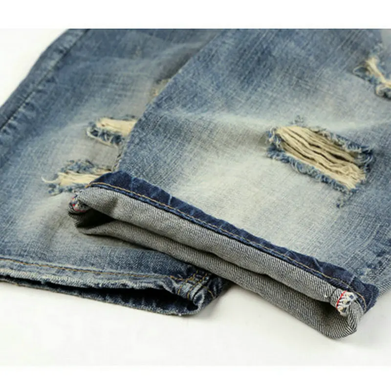 New Fashion Leisure Mens Ripped Short Jeans Brand Clothing Summer Shorts Breathable Tearing Denim jogger Shorts Male